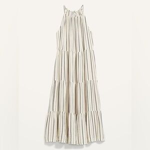 NWT Old Navy Tiered Maxi Swing Dress Striped
